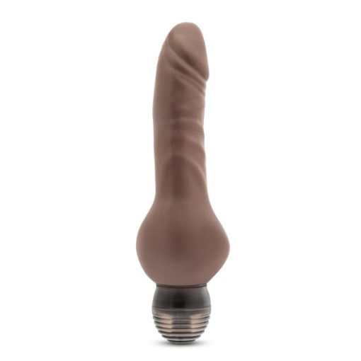 (D) X5 MR RIGHT NOW CHOCOLATE VIBRATING DILDO