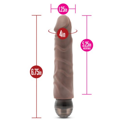 (D) X5 PLUS THE LITTLE ONE CHOCOLATE VIBRATING DILDO