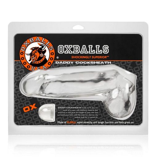 DADDY COCKSHEATH W/BALLS OXBALLS CLEAR (NET) 2