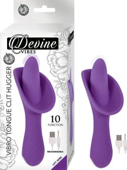 DEVINE VIBES VIBRO TONGUE CLIT HUGGER PURPLE main