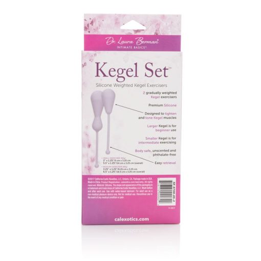 DR LAURA BERMAN KEGEL SET SILICONE WEIGHTED KEGEL EXERCISERS 2