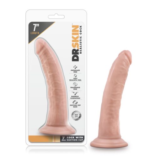 DR SKIN 7 COCK W SUCTION CUP VANILLA " main