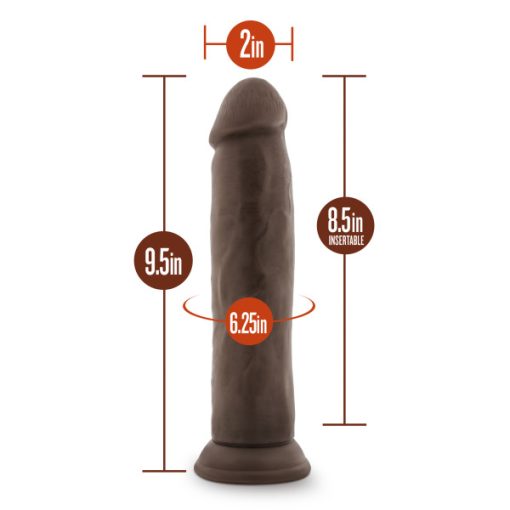 DR SKIN 9.5 COCK CHOCOLATE " 3