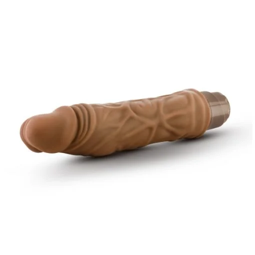 DR SKIN COCK VIBE #10 MOCHA REALISTIC COCK male Q