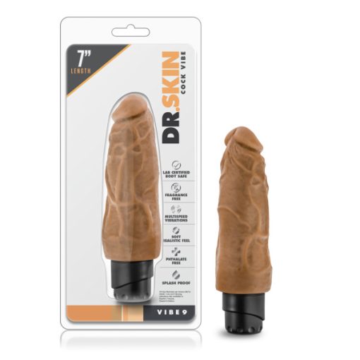 DR SKIN COCK VIBE #9 7.5 MOCHA " details