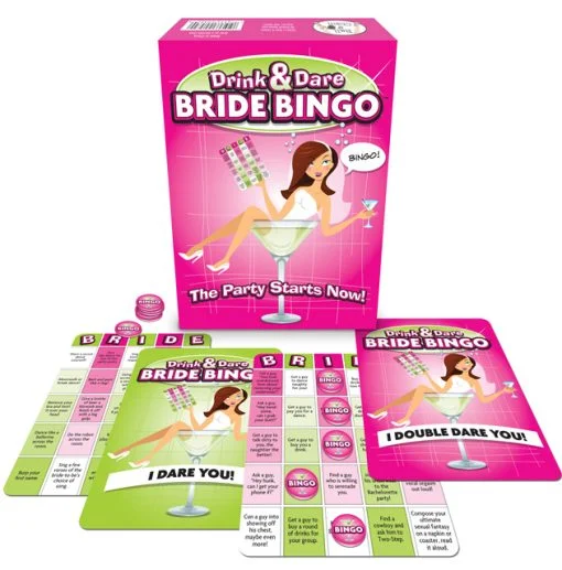 DRINK & DARE BRIDE BINGO main