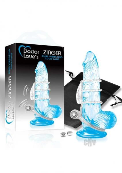 Doctor Loves Zinger Dual Vibrating Sleeve Clear Main
