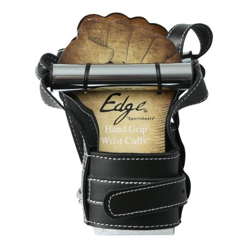 EDGE LEATHER HAND GRIP WRIST CUFFS details