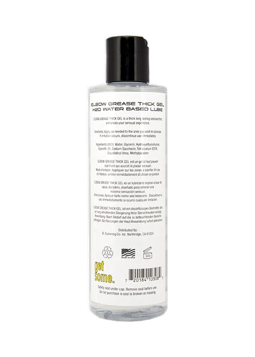 ELBOW GREASE H2O THICK GEL REGULAR 8.5 OZ back