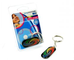 ENAMEL KEY CHAIN SWIRL main