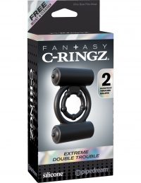 Fantasy C-Ringz Extreme Double Trouble Black Ring
