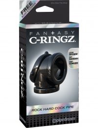 Fantasy C-Ringz Rock Hard Cock Pipe Black