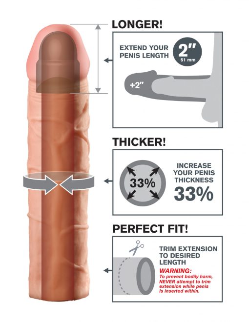 FANTASY X-TENSIONS PERFECT EXTENSION 2IN FLESH details