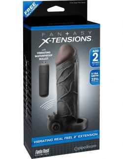 FANTASY X-TENSIONS VIBRATING REAL FEEL 2IN EXTENSION BL main