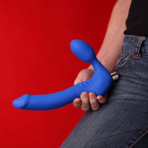 FEELDOE SLIM BLUE WITH VIBRATOR (NET) male Q