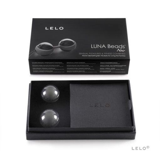 Femme luna beads noir (net) main