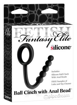 FETISH FANTASY ELITE BALL CINCH W/ANAL BEAD BLACK main