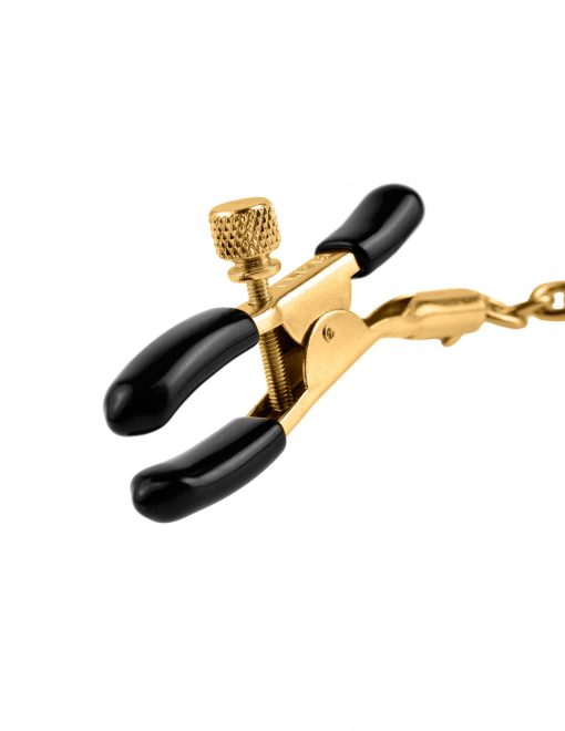 FETISH FANTASY GOLD NIPPLE CHAIN CLAMPS main