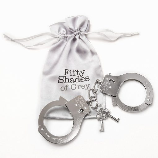 FIFTY SHADES METAL HANDCUFFS details