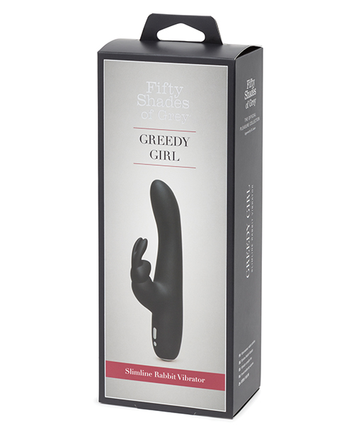 FIFTY SHADES OF GREY GREEDY GIRL RECHARGEABLE SLIMLINE RABBIT VIBRATOR (Out Beg Sep) main