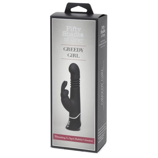 FIFTY SHADES OF GREY GREEDY GIRL RECHARGEABLE THRUSTING G-SPOT RABBIT VIBRATOR (Out 2