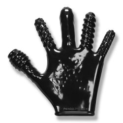 FINGER FUCK TEXTURED GLOVE OXBALLS BLACK (NET) main