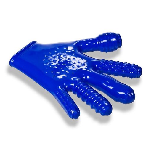 FINGER FUCK TEXTURED GLOVE OXBALLS POLICE BLUE (NET) male Q