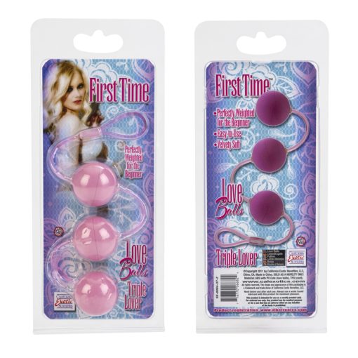 First time love balls triple lover pink details