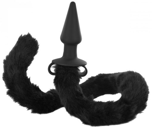 FRISKY BAD KITTY SILICONE CAT TAIL ANAL PLUG back