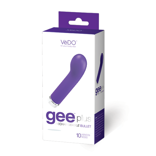 GEE PLUS RECHARGEABLE VIBE INTO YOU INDIGO back