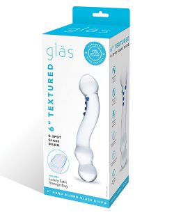 GLAS 6 CURVED G-SPOT GLASS DILDO " main