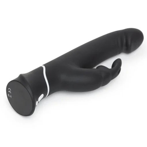 HAPPY RABBIT REALISTIC BLACK USB RECHARGEABLE (Out Beg Sep) 2
