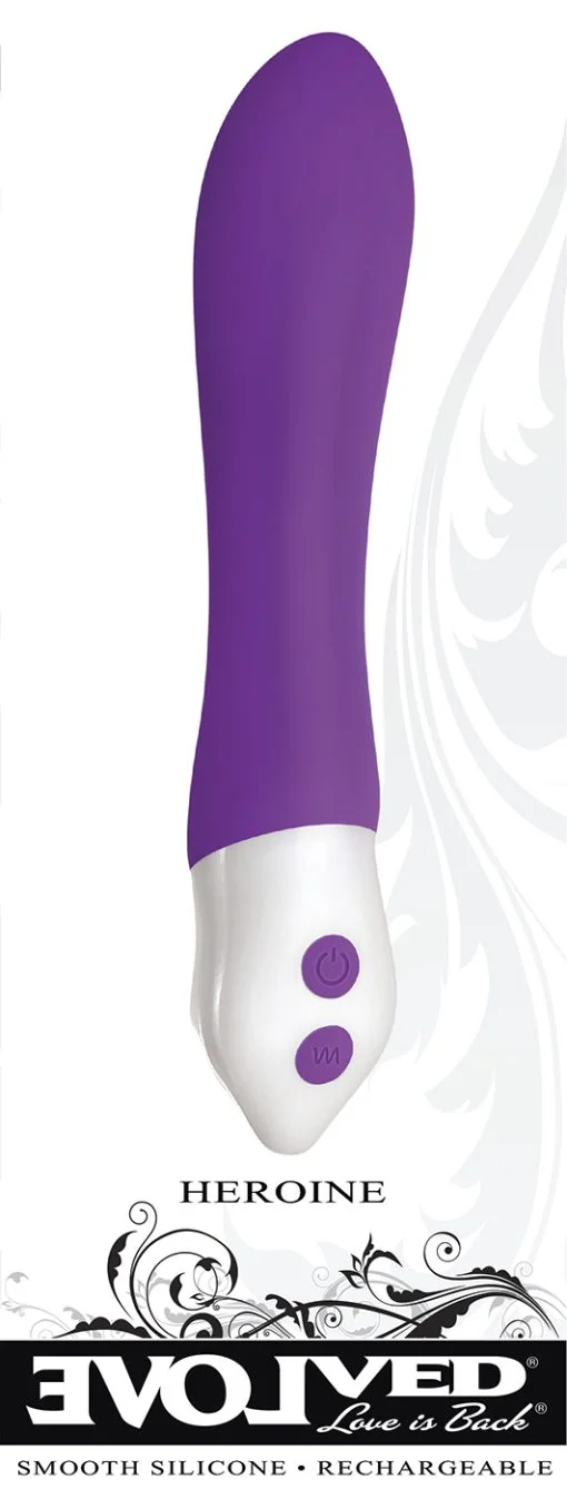 HEROINE SILICONE RECHARGEABLE PURPLE VIBRATOR main