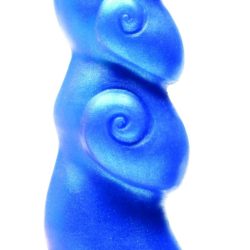Hookah Rockabilly Blue Spiraling Dildo