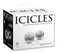 Icicles #41 Small Glass Ben Wa Balls Clear
