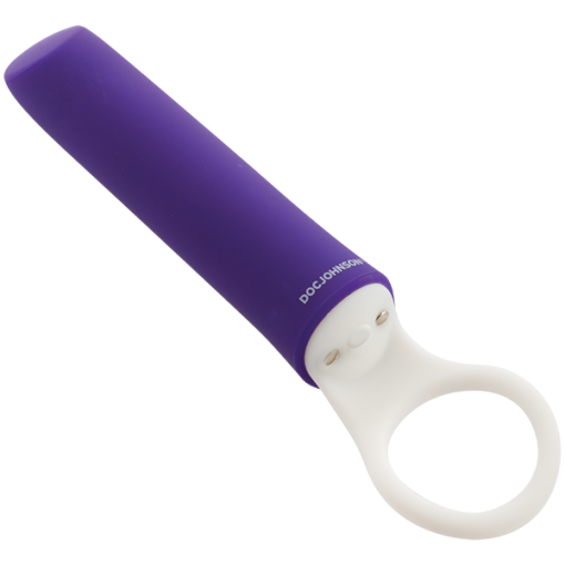 IVIBE SELECT IPLEASE W SILICONE GRIP RING PURPLE/WHIT back