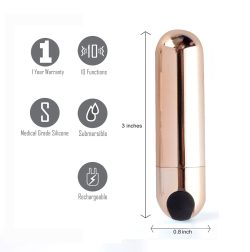 JESSI RECHARGEABLE MINI BULLET ROSE GOLD main