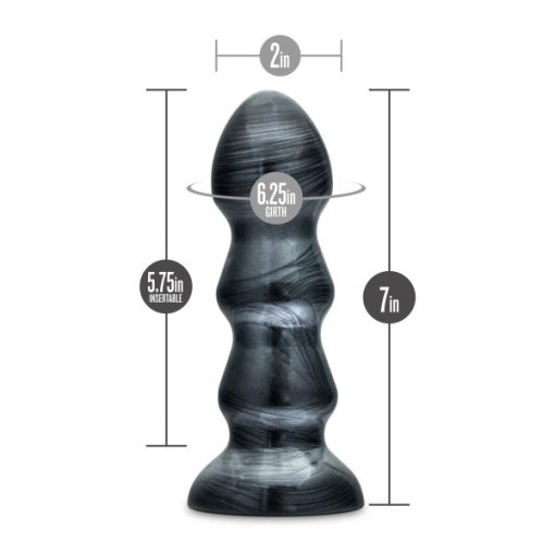 JET BLACK JACK CARBON METALLIC BLACK ANAL PLUG 3