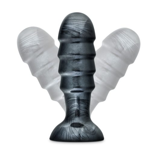 Jet bruiser carbon metallic black butt plug male q