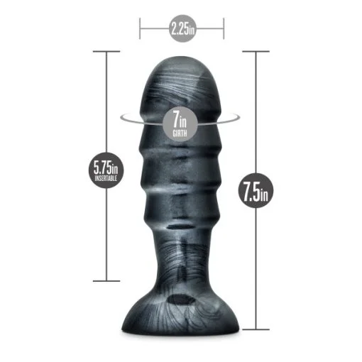 JET BRUISER CARBON METALLIC BLACK BUTT PLUG 3