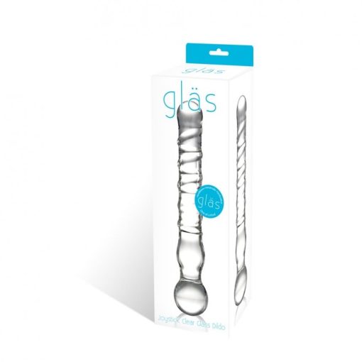 JOYSTICK CLEAR GLASS DILDO back