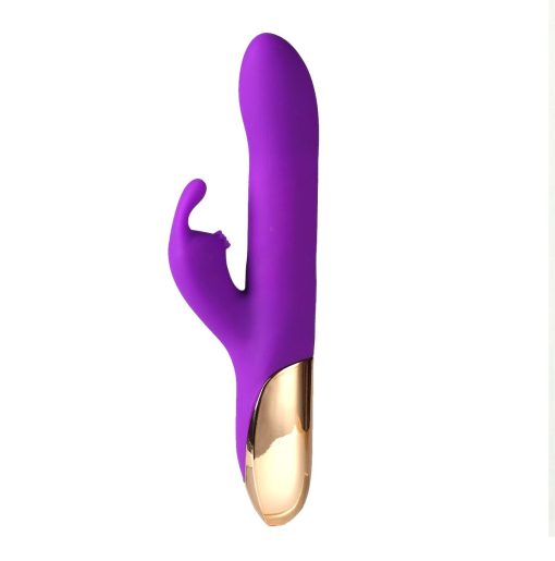 KARLIN SUPERCHARGED SILICONE RABBIT RECHARGEABLE PURPLE back