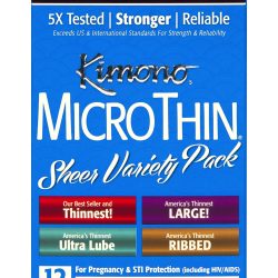 Kimono Mico Thin Variety 12 Pack Condoms