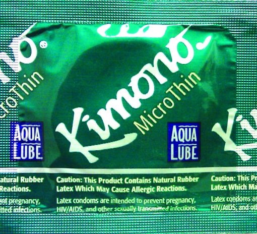Kimono microthin w/aqua lube 12pk male q