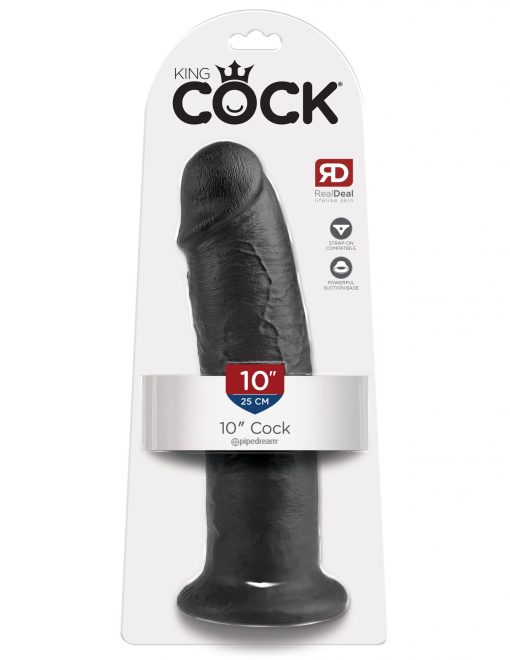KING COCK 10IN COCK BLACK male Q