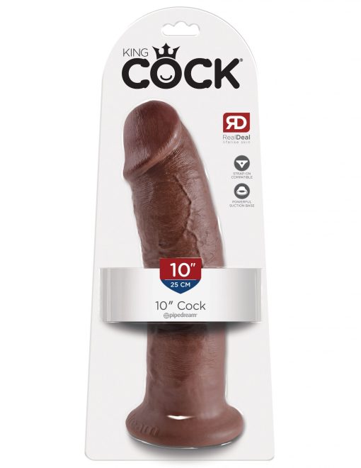 KING COCK 10IN COCK BROWN male Q
