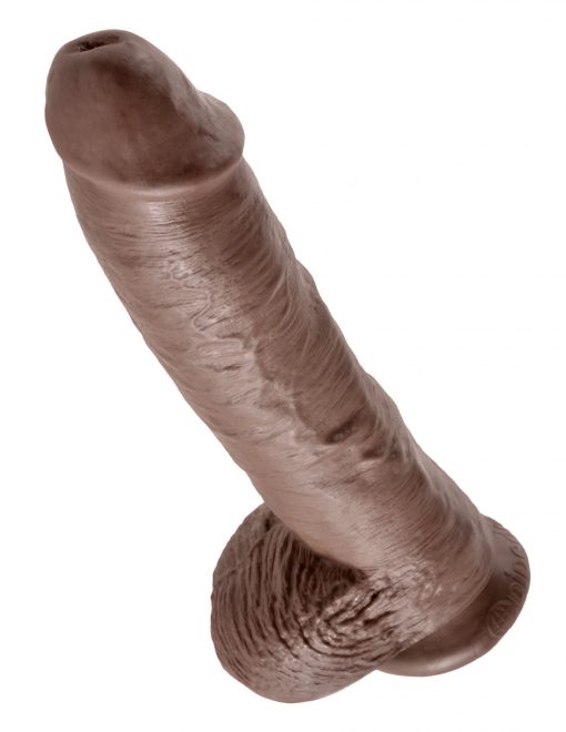 KING COCK 10IN COCK W/BALLS BROWN back