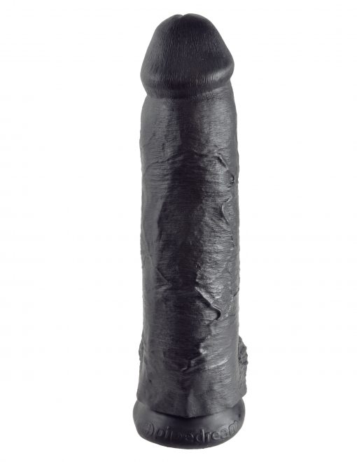 KING COCK 12IN COCK W/BALLS BLACK details
