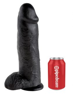 KING COCK 12IN COCK W/BALLS BLACK male Q