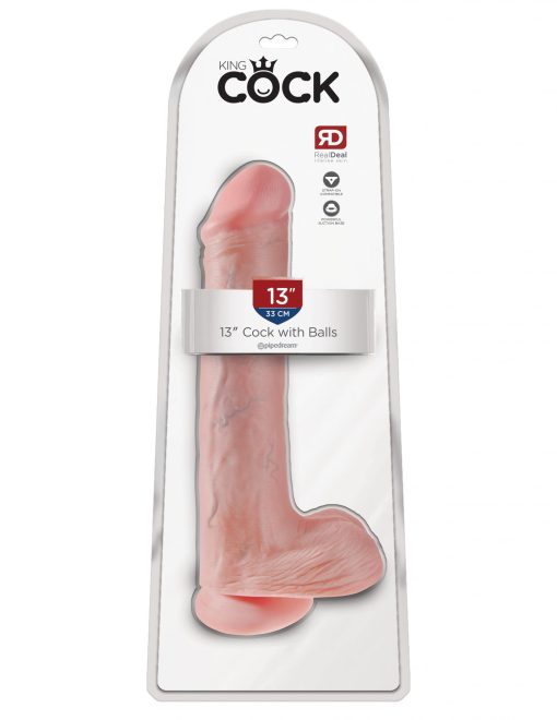 KING COCK 13 COCK W/BALLS FLESH " 2